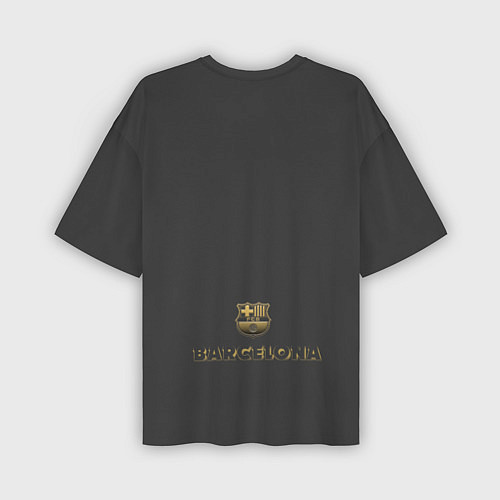 Мужская футболка оверсайз Barcelona Gold-Graphite Theme / 3D-принт – фото 2