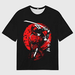 Футболка оверсайз мужская МОТО САМУРАЙ С КАТАНОЙ JAPAN SAMURAI, цвет: 3D-принт