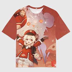 Мужская футболка оверсайз Klee Genshin Impact