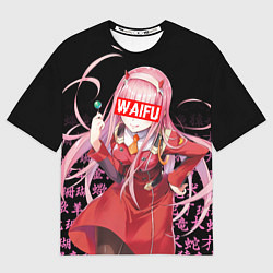 Футболка оверсайз мужская 02, ZERO TWO, DARLING IN THE FRANXX, цвет: 3D-принт