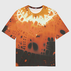 Мужская футболка оверсайз Коллекция Journey Оранжевый взрыв 126-3 2
