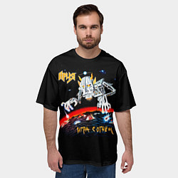 Футболка оверсайз мужская Игра с огнём - Ария, цвет: 3D-принт — фото 2