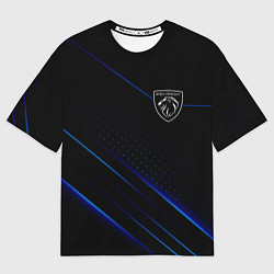 Мужская футболка оверсайз Peugeot Пежо