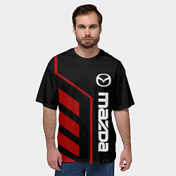 Футболка оверсайз мужская МАЗДА MAZDA, цвет: 3D-принт — фото 2