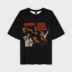 Мужская футболка оверсайз Sheer Heart Attack - Queen