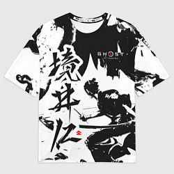 Мужская футболка оверсайз Ghost of Tsushima - Призрак Цусимы
