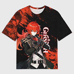 Мужская футболка оверсайз GENSHIN IMPACT ДИЛЮК DILUC