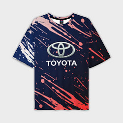Футболка оверсайз мужская Toyota градиент, цвет: 3D-принт