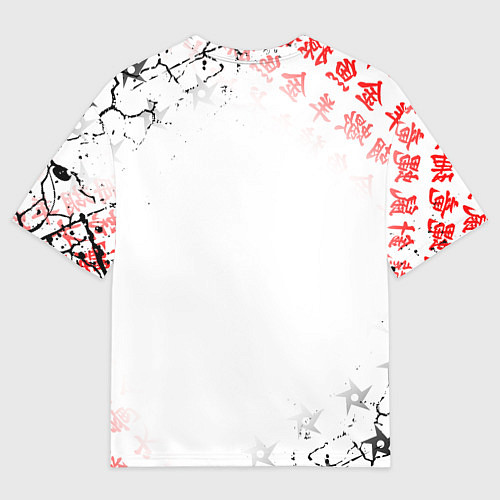 Мужская футболка оверсайз ПРИЗРАК ЦУСИМЫ ЭМБЛЕМА GHOST OF TSUSHIMA / 3D-принт – фото 2