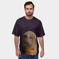 Футболка оверсайз мужская Уставший картофель, цвет: 3D-принт — фото 2