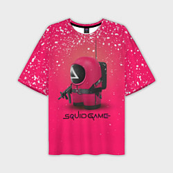 Мужская футболка оверсайз Among Us x Squid Game