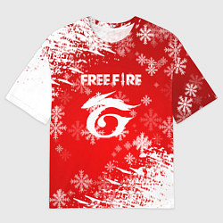 Мужская футболка оверсайз Free Fire - Новогодний