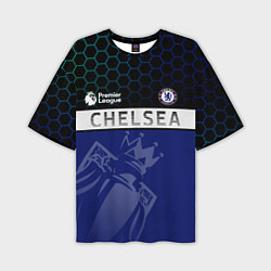 Футболка оверсайз мужская FC Chelsea London ФК Челси Лонон, цвет: 3D-принт