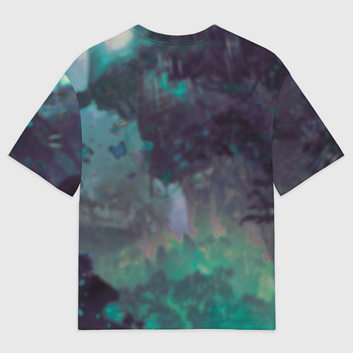 Мужская футболка оверсайз Мику Хацунэ в квадрате , вокалоид / 3D-принт – фото 2