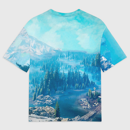 Мужская футболка оверсайз SnowRunner СноуРаннер логотип / 3D-принт – фото 2