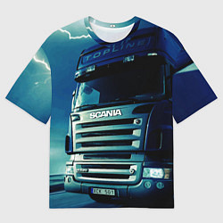 Мужская футболка оверсайз SCANIA Дальнобой 2022