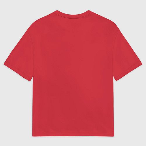 Мужская футболка оверсайз Огненная лошадь с иероглифом / 3D-принт – фото 2