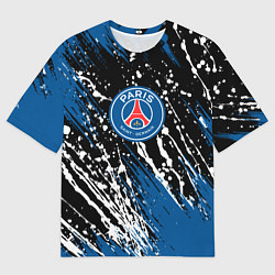 Мужская футболка оверсайз PSG футбольный клуб