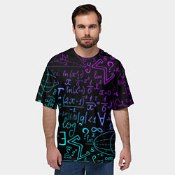 Футболка оверсайз мужская НЕОНОВЫЕ ФОРМУЛЫ NEON FORMULAS, цвет: 3D-принт — фото 2