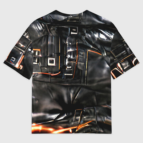 Мужская футболка оверсайз Стиль терминатора / 3D-принт – фото 2