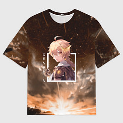 Мужская футболка оверсайз Итэр Aether, Genshin Impact Геншин импакт