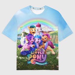 Футболка оверсайз мужская My Little Pony: A New Generation, цвет: 3D-принт