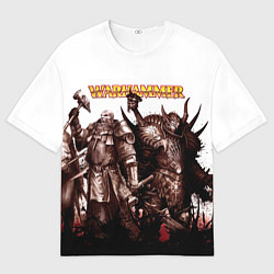 Футболка оверсайз мужская Вархаммер ART, цвет: 3D-принт