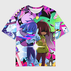 Мужская футболка оверсайз Deltarune - Легенда о Руне Дельта