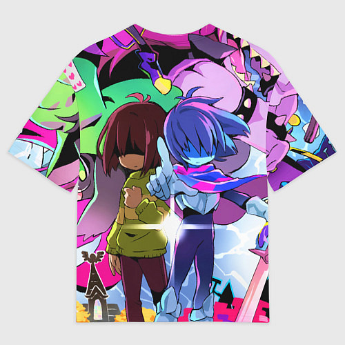 Мужская футболка оверсайз Deltarune - Легенда о Руне Дельта / 3D-принт – фото 2