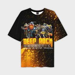 Мужская футболка оверсайз Deep Rock Galactic Герои