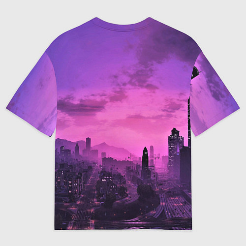 Мужская футболка оверсайз GTA ONLINE 5 / 3D-принт – фото 2