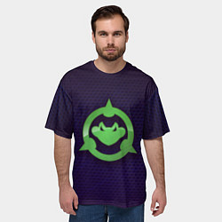 Футболка оверсайз мужская Battletoads Logo, цвет: 3D-принт — фото 2
