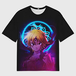 Футболка оверсайз мужская MELIODAS 7 DAEDLY SINS МЕЛИОДАС, цвет: 3D-принт
