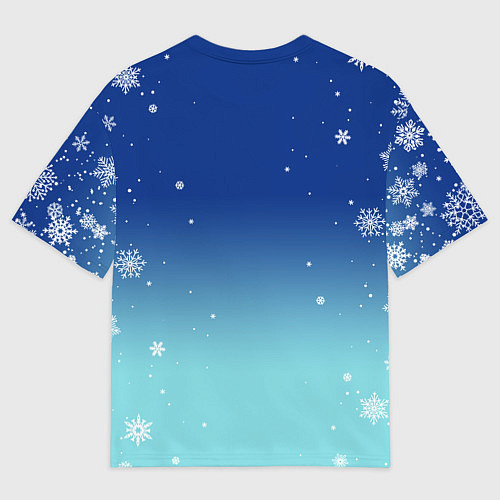 Мужская футболка оверсайз НОВЫЙ ГОД В ГЕНШИН ИМПАКТ, ВСЕ ГЕРОИ ИГРЫ / 3D-принт – фото 2