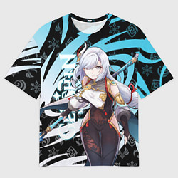 Мужская футболка оверсайз ШЕНЬ Х ГЕНШИН ИМПАКТ УЛЬТА