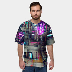 Футболка оверсайз мужская Инженерия, цвет: 3D-принт — фото 2