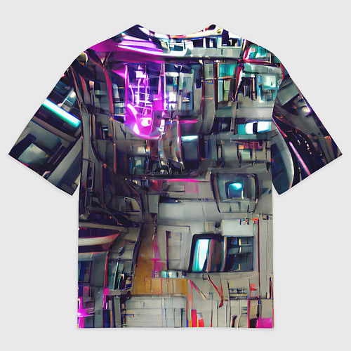 Мужская футболка оверсайз Инженерия / 3D-принт – фото 2