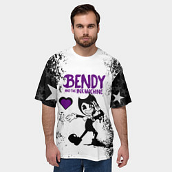 Футболка оверсайз мужская HEART BENDY AND THE INK MACHINE, цвет: 3D-принт — фото 2
