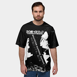 Футболка оверсайз мужская Ичиго, Бякуя, Тосиро и Гин - Bleach, цвет: 3D-принт — фото 2