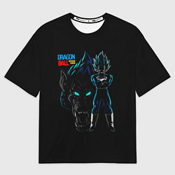 Футболка оверсайз мужская Dragon Ball Z Dark, цвет: 3D-принт