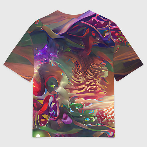 Мужская футболка оверсайз Рождественские тайны / 3D-принт – фото 2