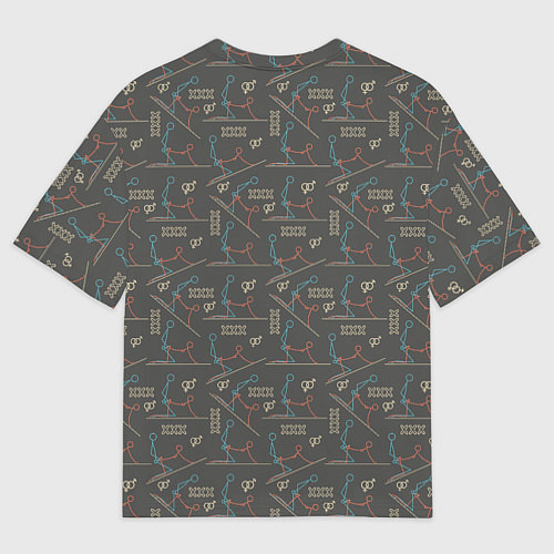 Мужская футболка оверсайз Kamasutra / 3D-принт – фото 2