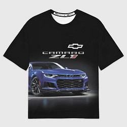 Футболка оверсайз мужская Chevrolet Camaro ZL1 Motorsport, цвет: 3D-принт
