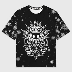 Мужская футболка оверсайз НОВОГОДНИЙ HOLLOW KNIGHT ЧЁРНЫЙ