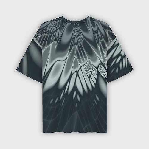 Мужская футболка оверсайз Серый - коллекция Лучи - Хуф и Ся / 3D-принт – фото 2