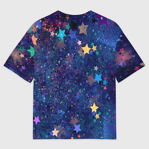 Мужская футболка оверсайз Звездное небо мечтателя / 3D-принт – фото 2
