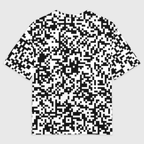Мужская футболка оверсайз Стиль QR код / 3D-принт – фото 2