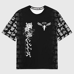 Футболка оверсайз мужская TOKYO REVENGERS WALHALLA TEAM WHITE, цвет: 3D-принт