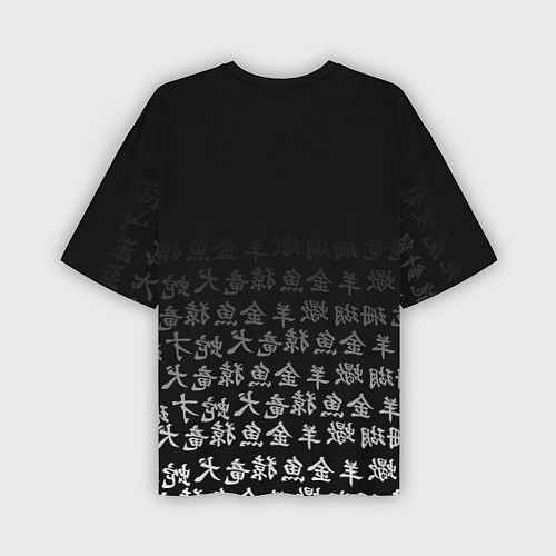 Мужская футболка оверсайз MICKEY TOKYO REVENGERS ЧЁРНО БЕЛЫЙ / 3D-принт – фото 2