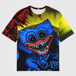 Футболка оверсайз мужская POPPY PLAYTIME ХАГИ ВАГИ, Я ПОЙМАЮ ТЕБЯ!, цвет: 3D-принт